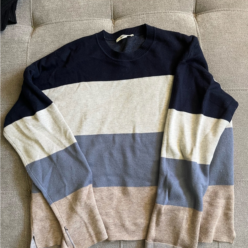 Splendid Georgie Oversized Stripe Sweater Medium